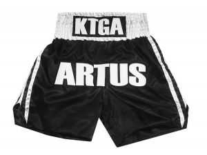 Custom Boxing Shorts : KNBXCUST-2042-Black